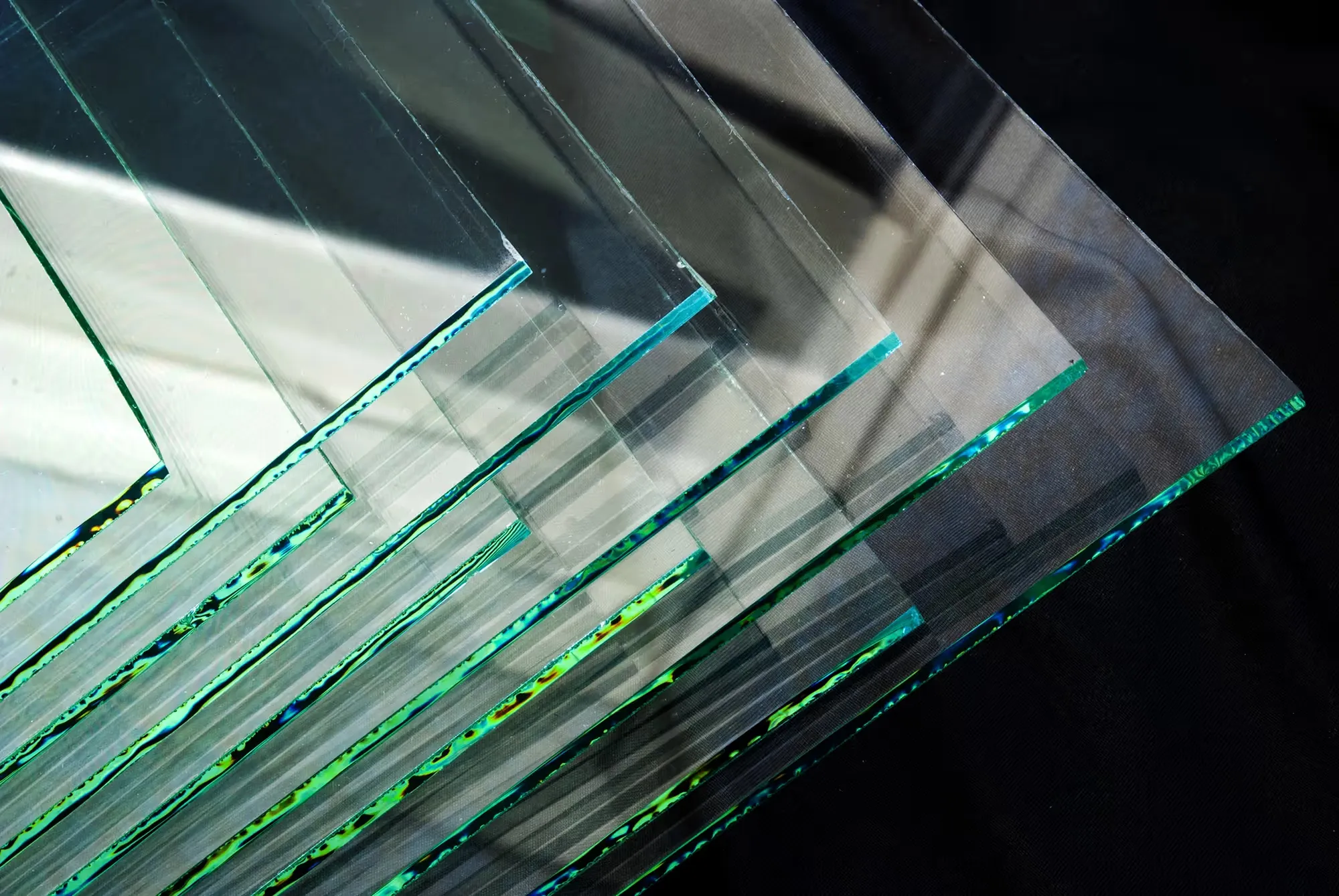 Stacked architectural glass sheets